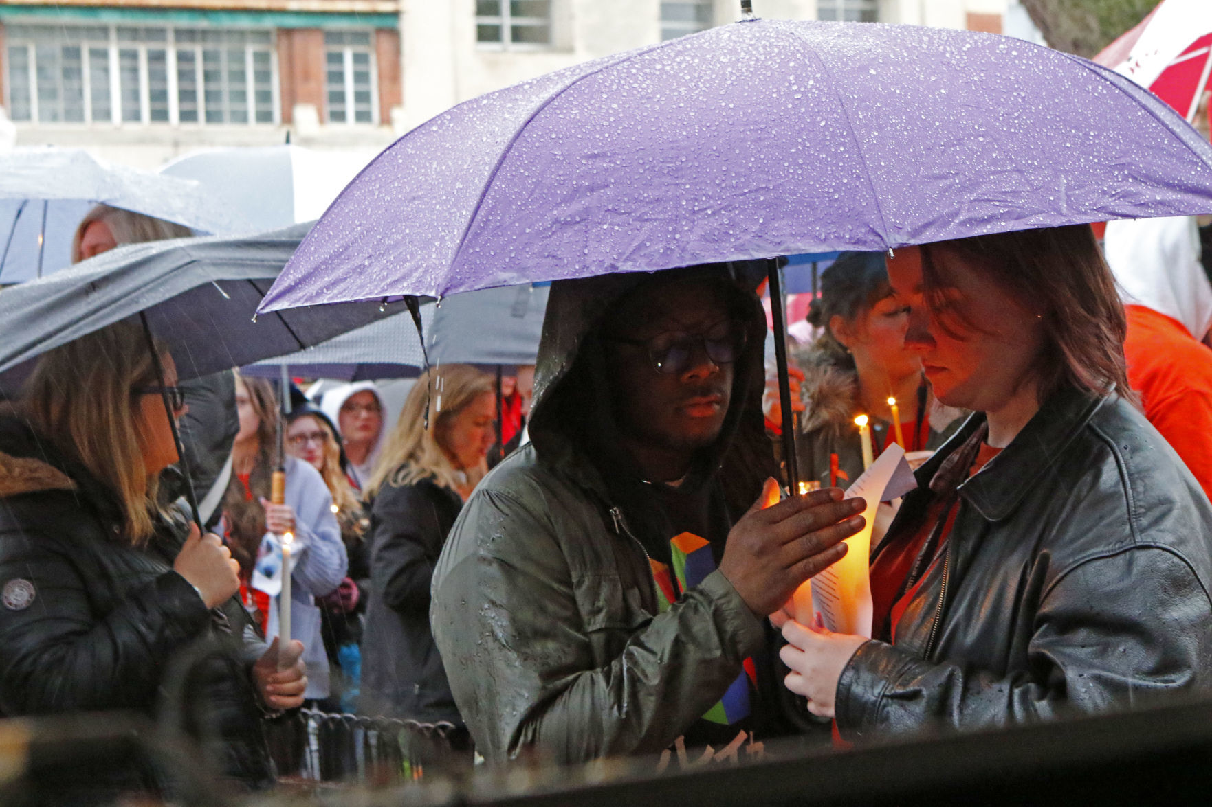 Candlelight vigil for Clayton Gaudry